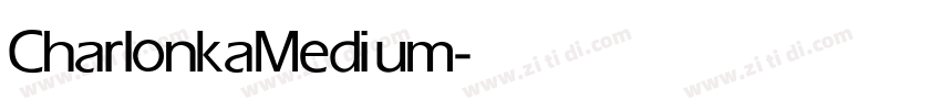 Charlonka Medium字体转换